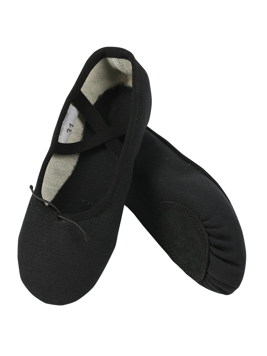 SOLO Split sole ballet shoes medium vamp kersey black