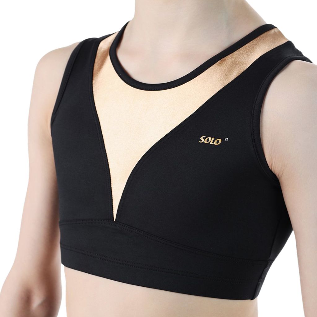 SOLO Sport bra black gold