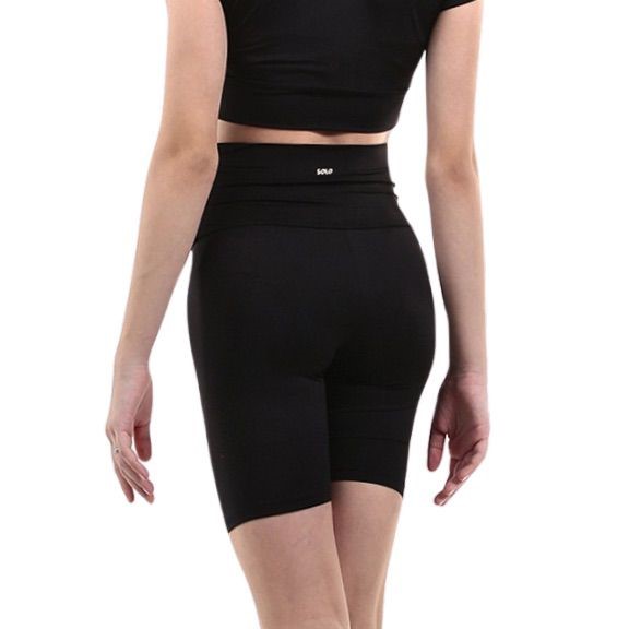 SOLO High-rise cycling shorts polyester black