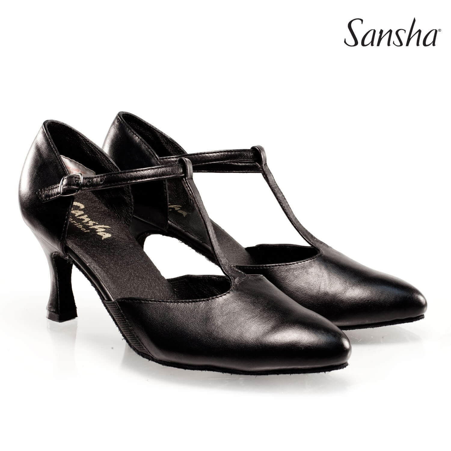 SANSHA Ladie's Ballroom shoes MARIBEL leather BR30004L