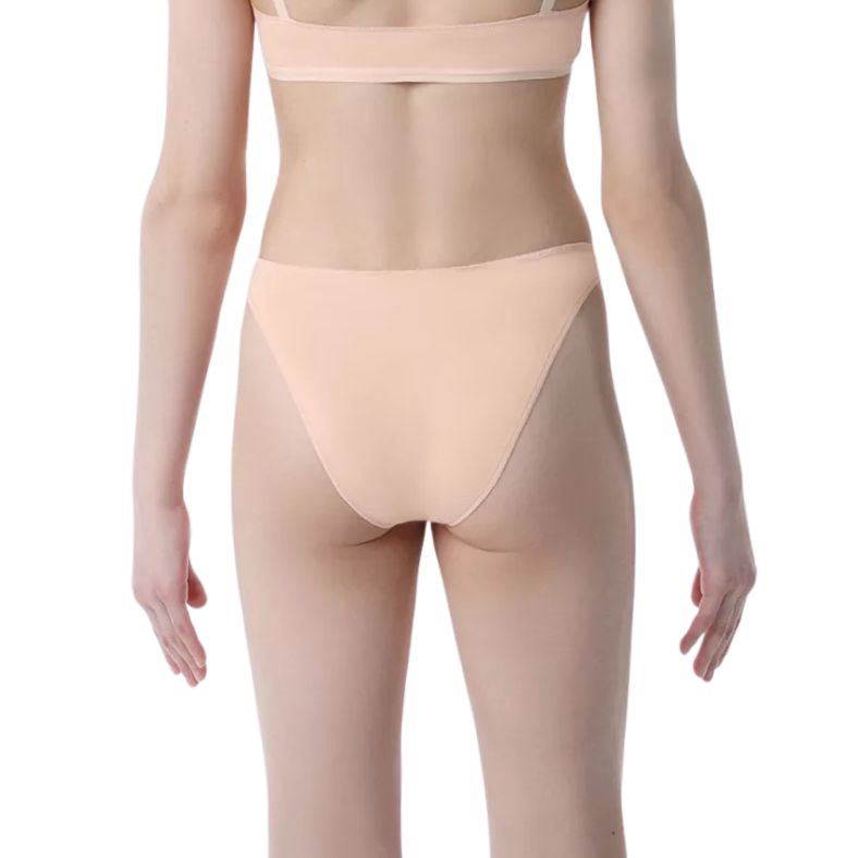 SOLO High-cut leg thong polyamide beige