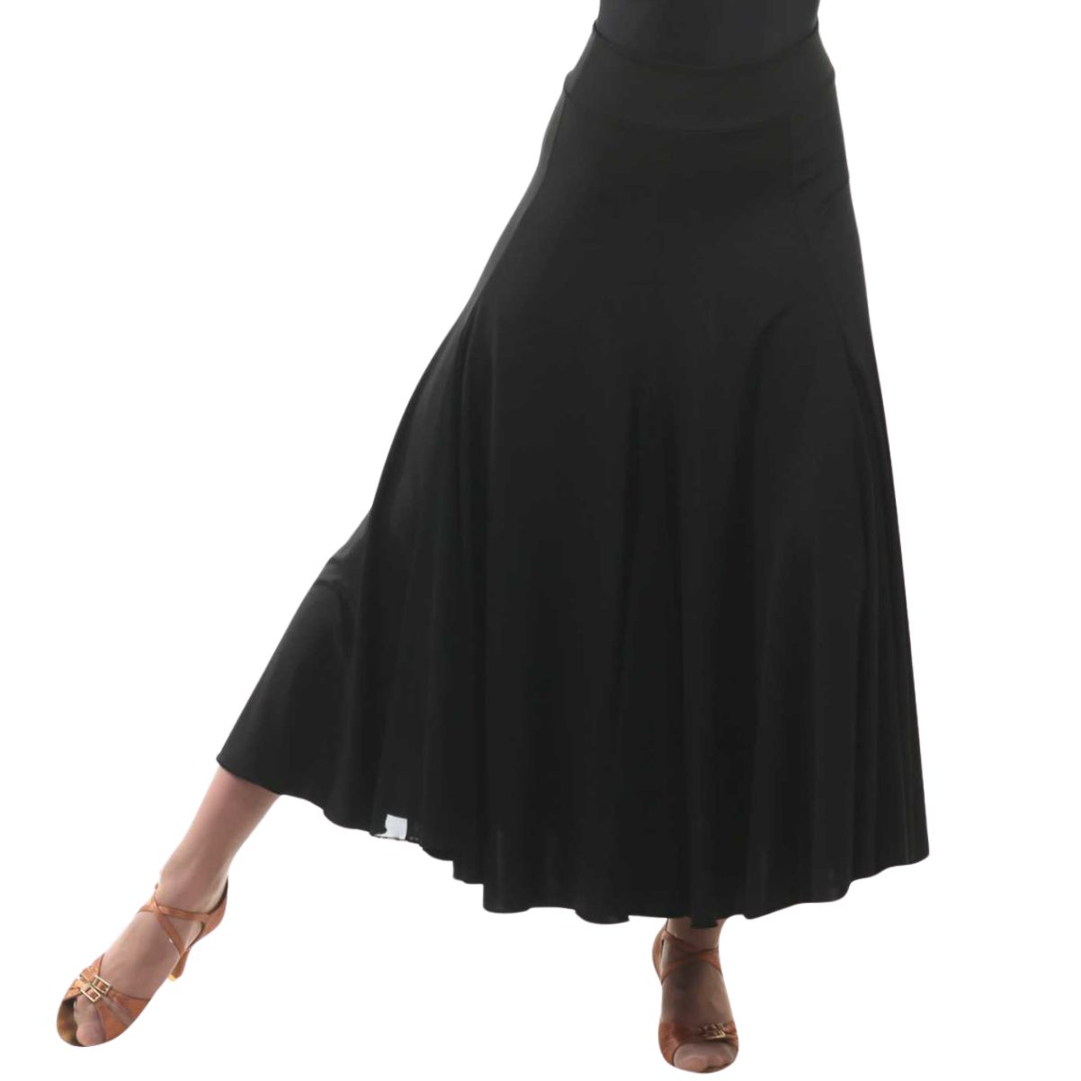 SOLO Pull-on classic gode skirt black