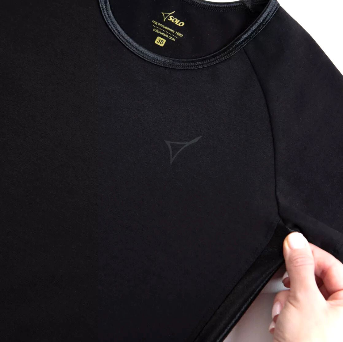 SOLO Cotton T-shirt «Total Black»