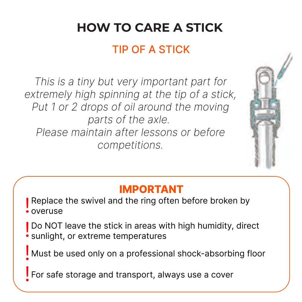 CHACOTT Rubber stick 60 cm Seniors Point flexible 301501 0007-28 FIG