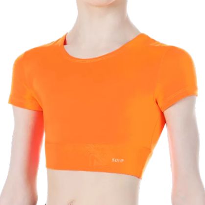 SOLO Crop t-shirt orange