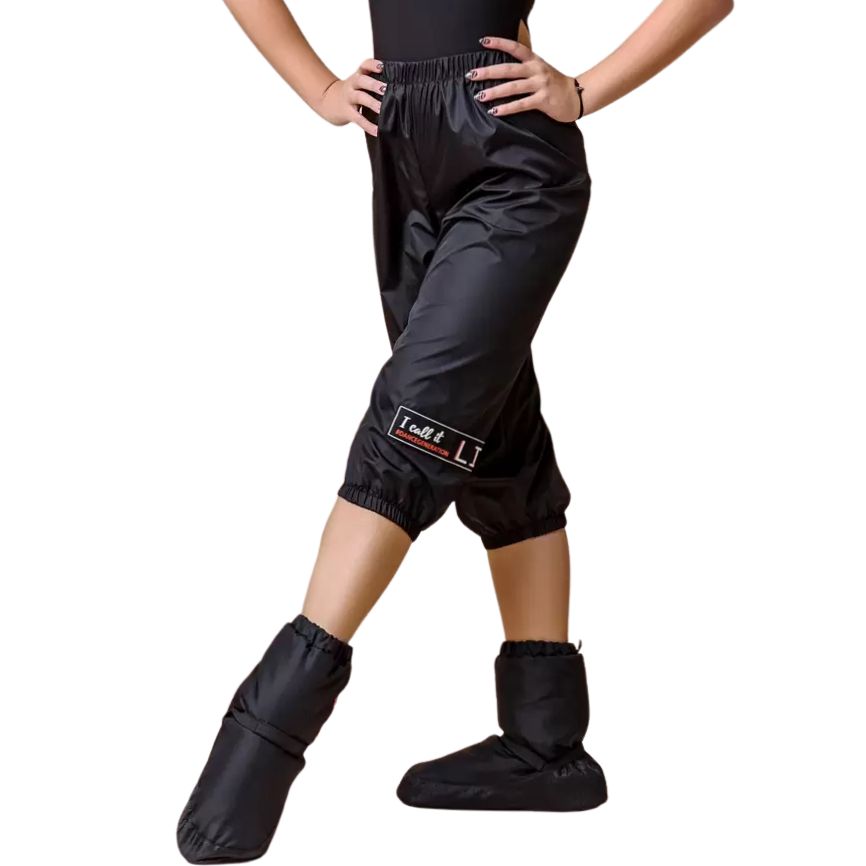Pants with Sauna Effect Grand Prix SAUNA 3/4 B4W02Cx (12-13, Black, Polyester, 152, LIFE)