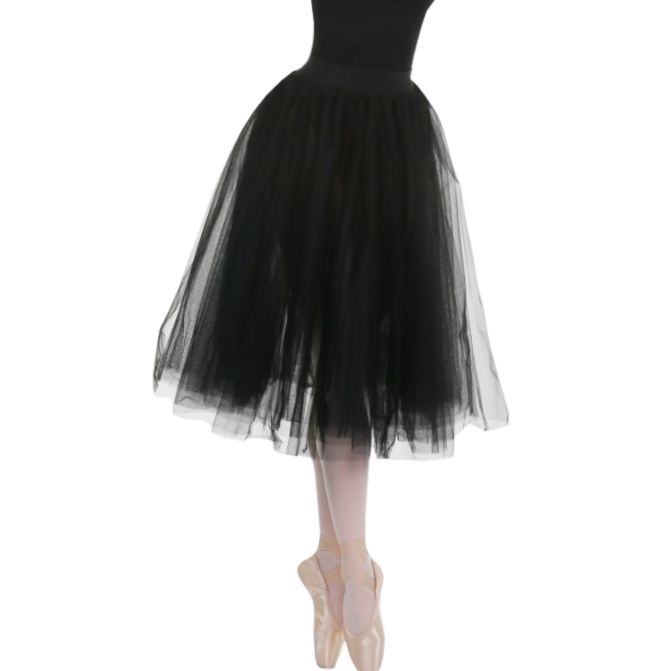SOLO Pull-on chopin tutu skirt black