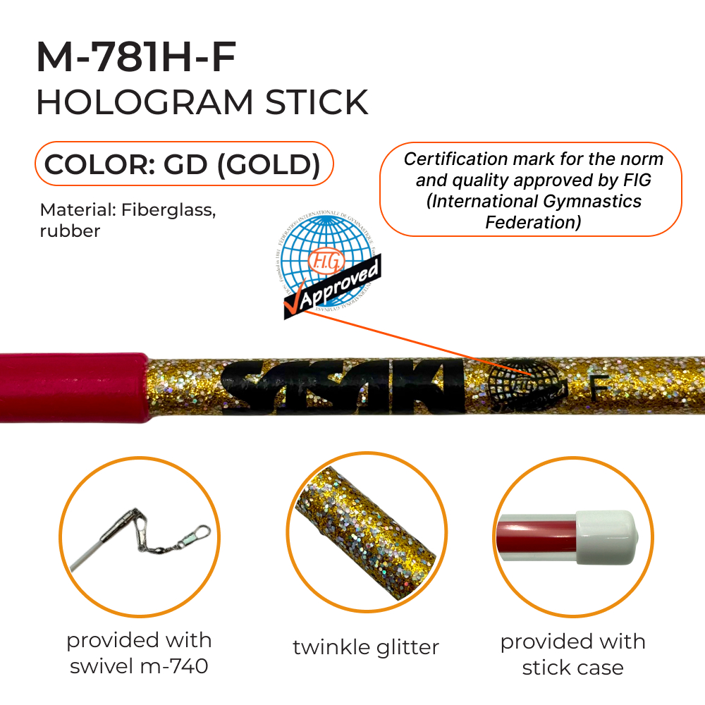 SASAKI Hologram stick Seniors M-781H (FIG, GD, Fiberglass, 60 cm)