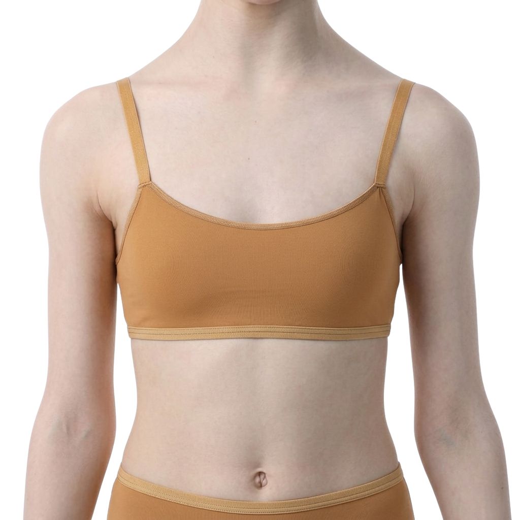 SOLO Underwear top with silicon straps polyamide suntan