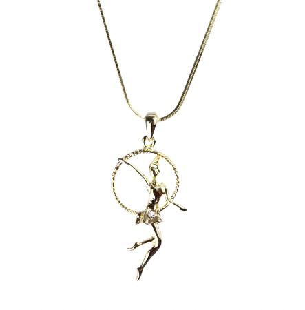 Тае Gymnast with hoop chain (Gold)