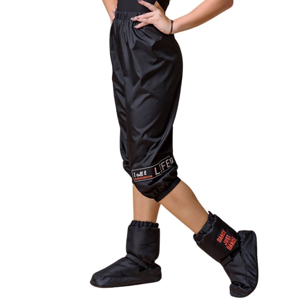 Pants with Sauna Effect Grand Prix SAUNA 3/4 B4W02Cx (12-13, Black, Polyester, 152, LIFE)