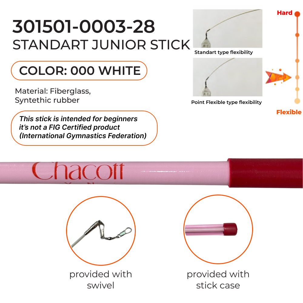 CHACOTT Stick Juniors 301501 0003-98 (Standard) (FIG, Fiberglass, 047, 50 cm, Cherry Pink)