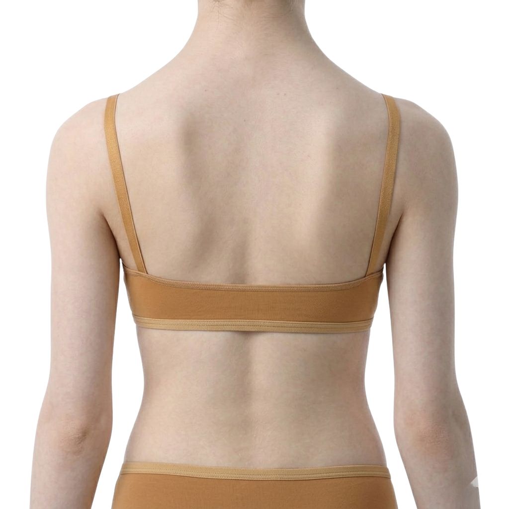 SOLO Underwear top with silicon straps polyamide suntan
