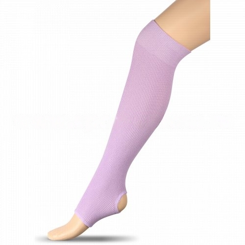 Overknee dance and gymnastics warmers LB5 INDIGO (65 cm, Lilac, Cotton)