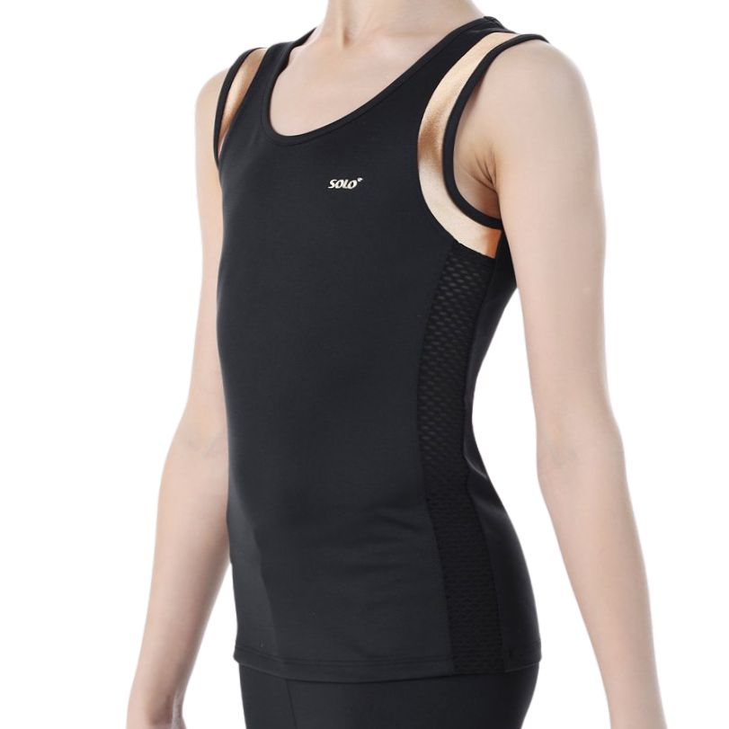 SOLO Tank top black gold