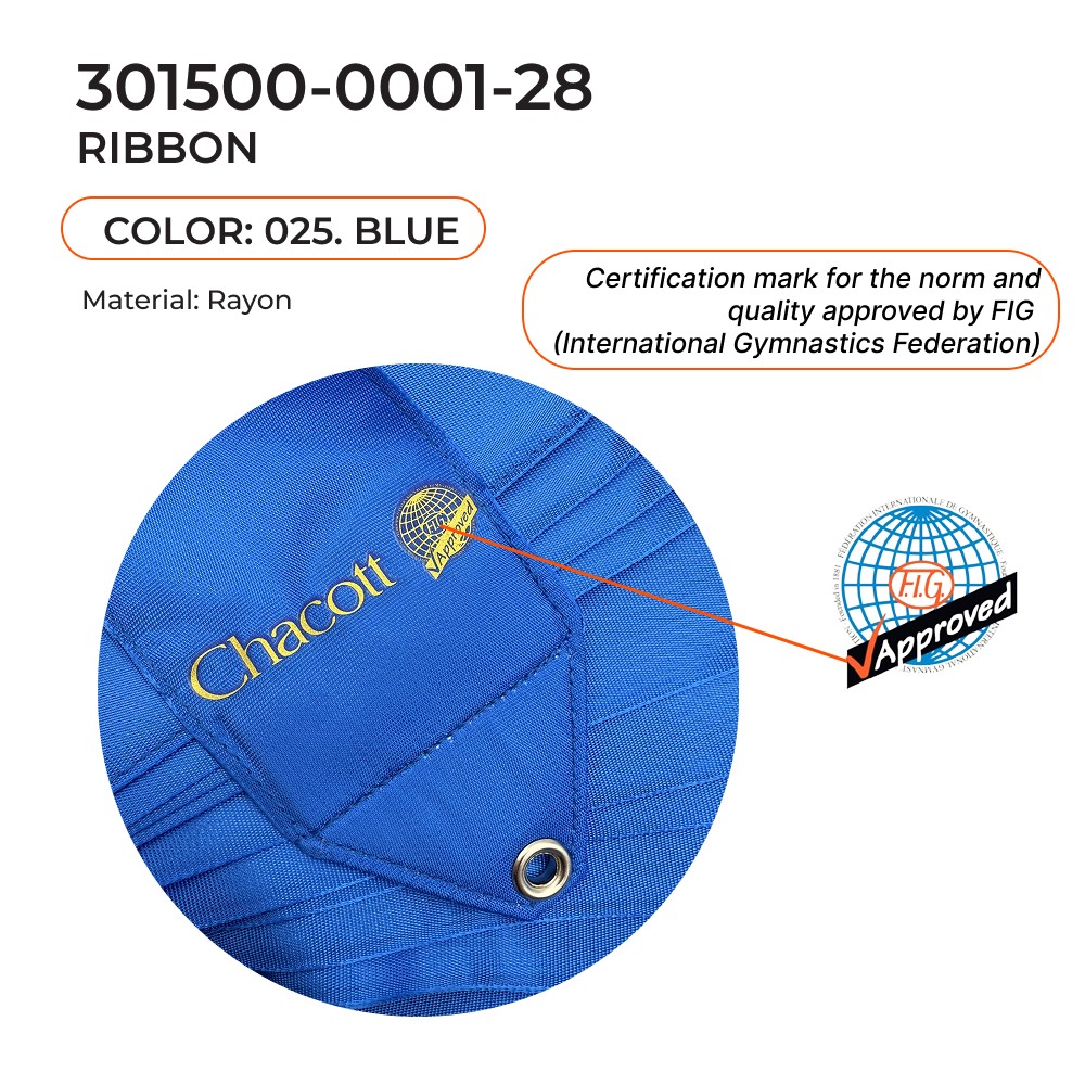 CHACOTT Gymnastic ribbon 6 m 301500 0001-98 FIG (025)