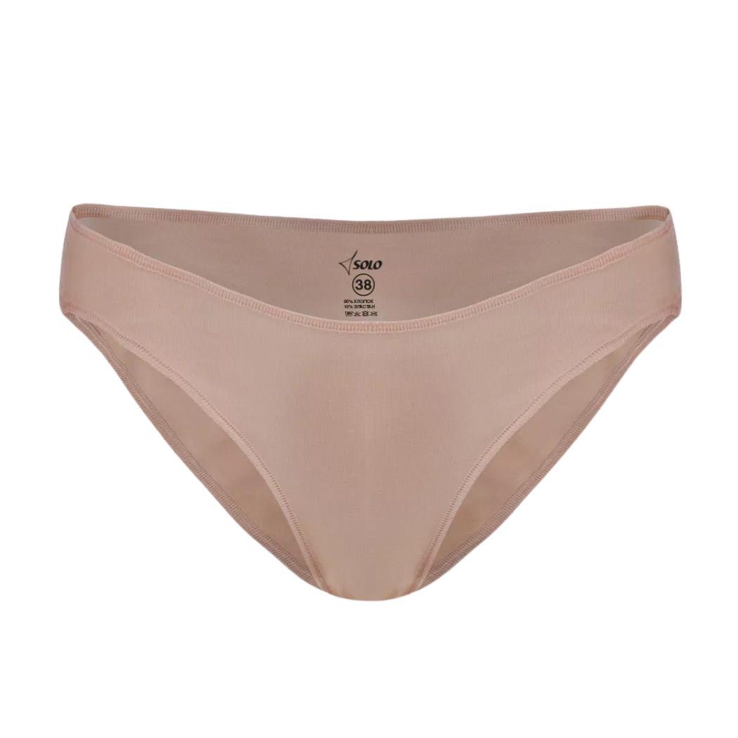 SOLO Underwear mid-rise shorts cotton suntan