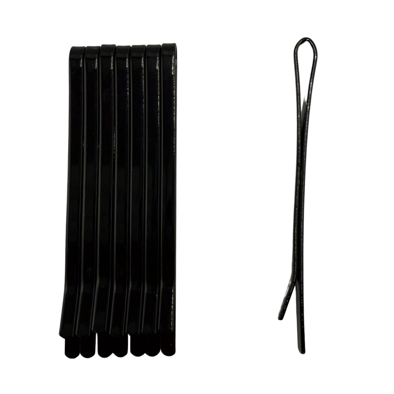 BALLETKIDS Black wide bobby pins 5 cm (8 pcs)