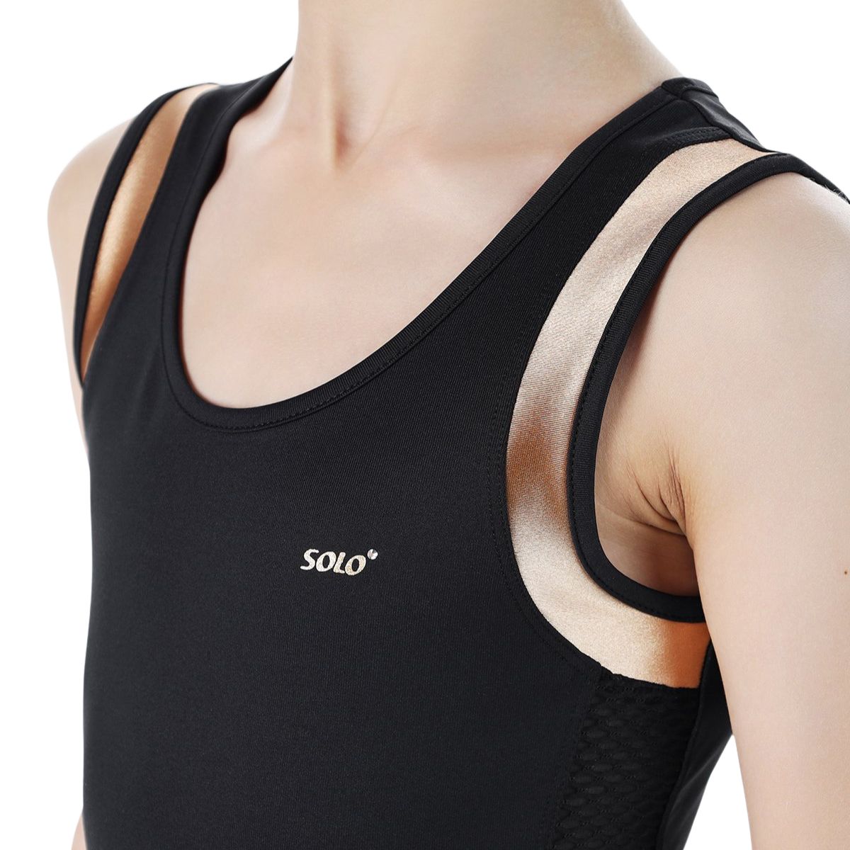 SOLO Tank top black gold