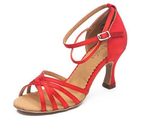 Alaia Ladie's Ballroom shoes BR31016S (6, Red)