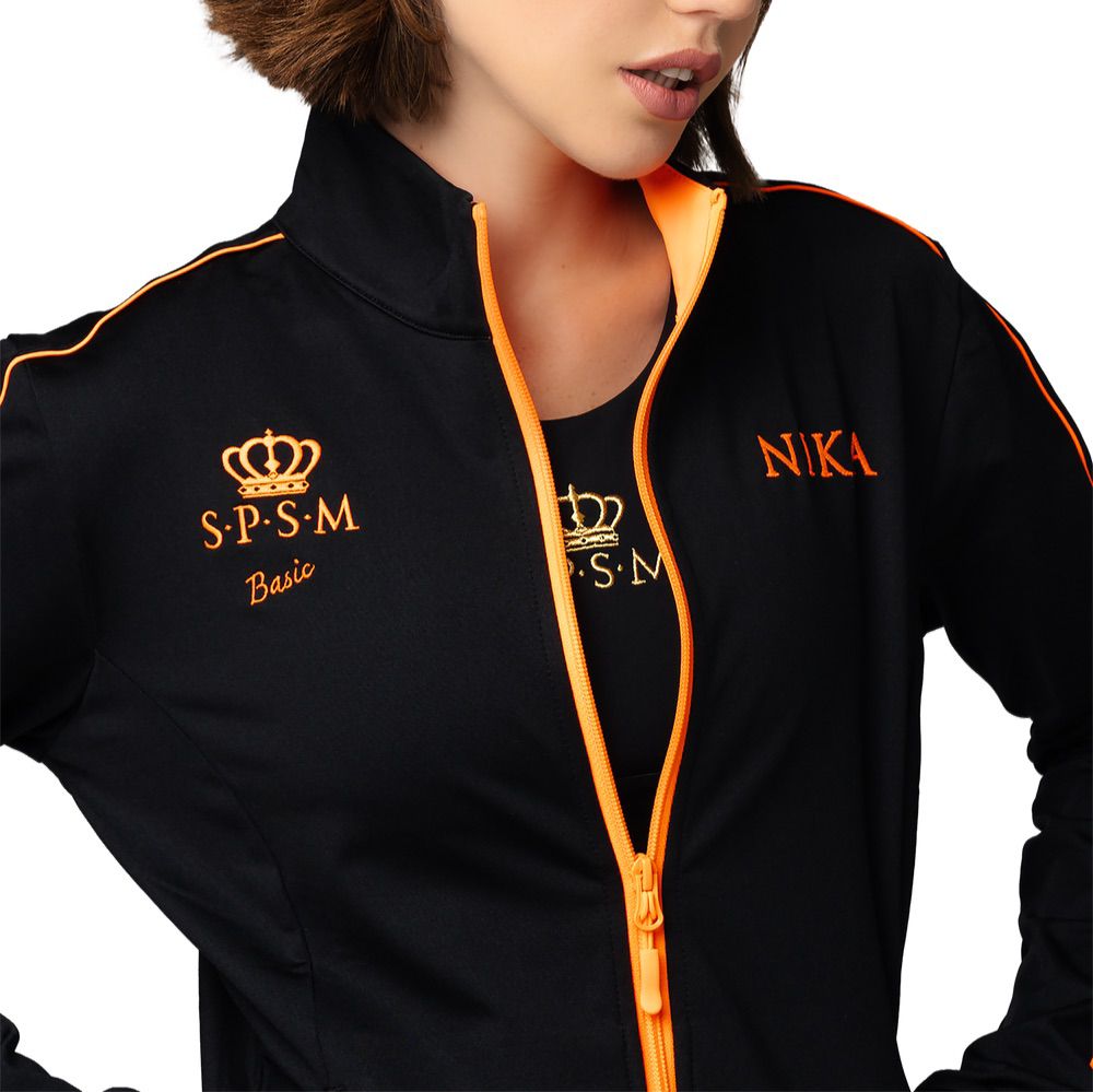 SPSM Track Suit Basic  (2XS, Black orange 158-162)