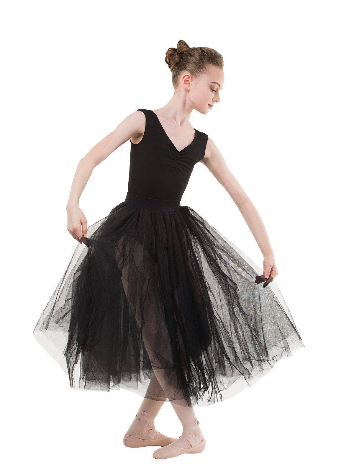 SOLO Pull-on chopin tutu skirt black