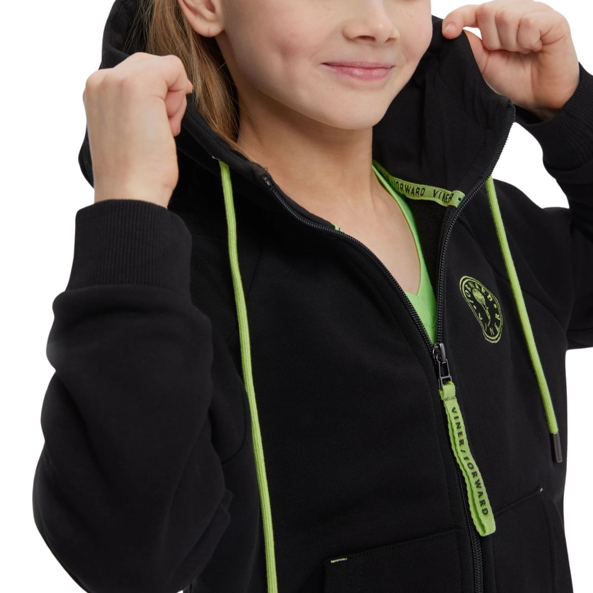 B04320V-VV232 Training suit (black/black, purple/violet) (32-128, Black)