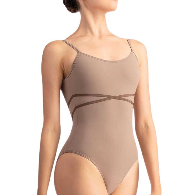 Camisole body leotard DA1258 MP adult (40, Coffee, Polyamide)