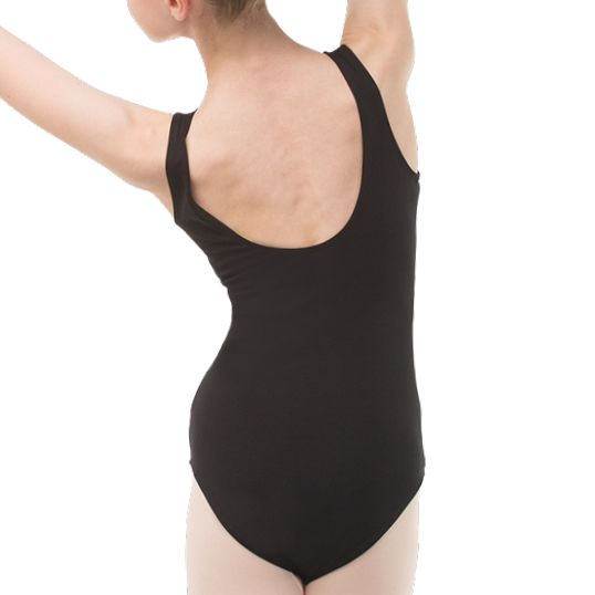 SOLO Basic tank leotard cotton black