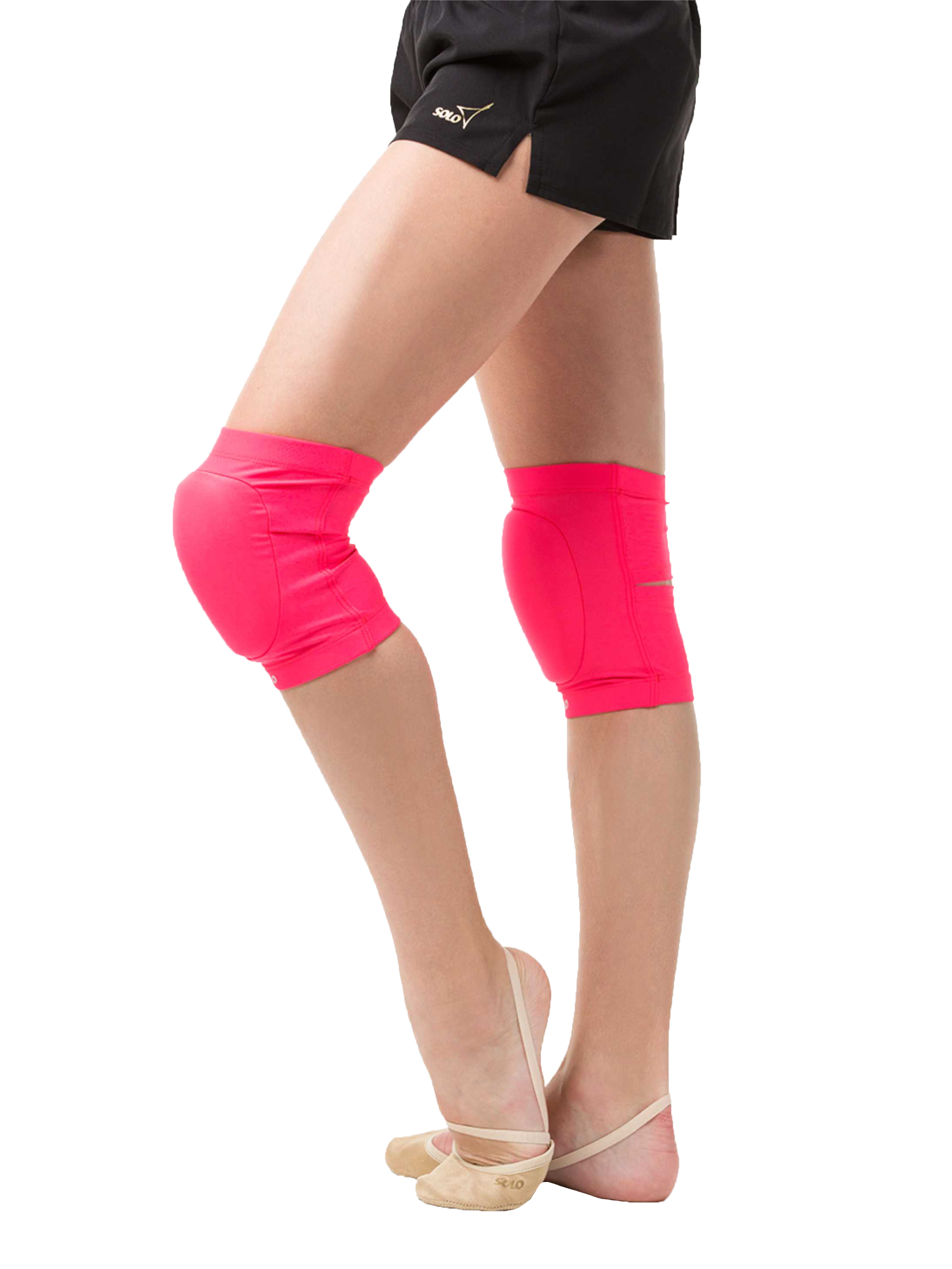SOLO Molded knee pads coral neon