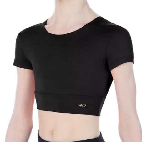 SOLO Crop t-shirt black