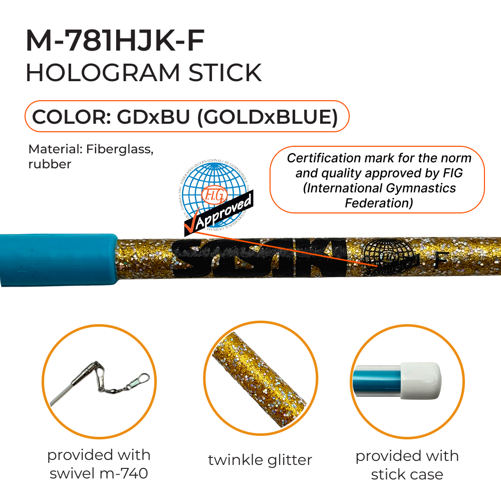 SASAKI Stick Seniors M-781HJK (FIG, GDxBU, 57 cm)