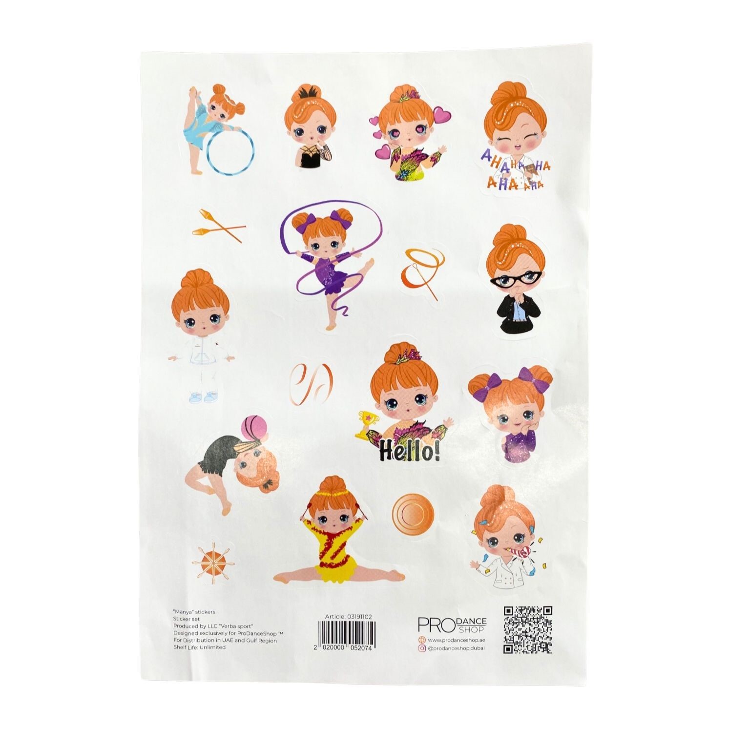 VERBA Stickers A4 Manya