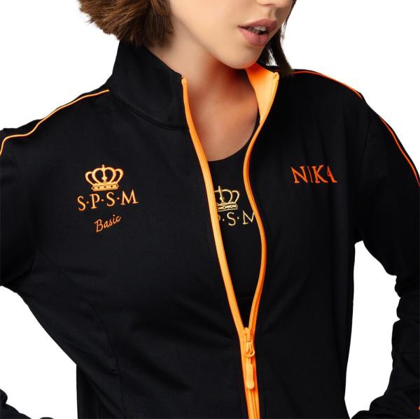 SPSM Track Suit Basic  (2XS, Black orange 158-162)