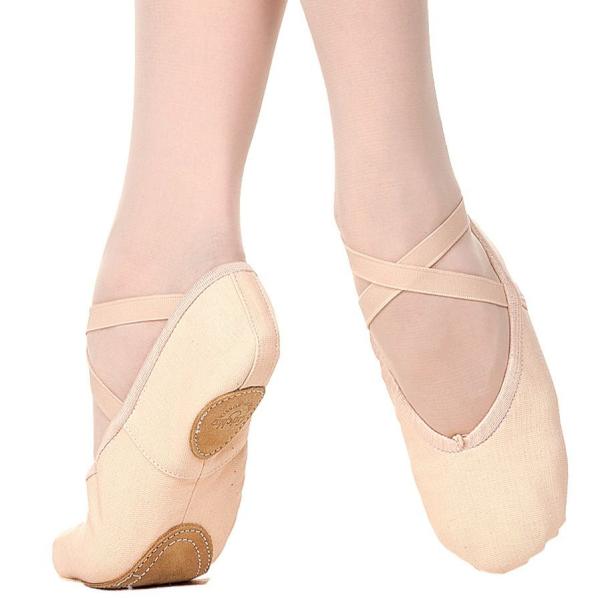 Canvas shoes split sole 03004 (41, A, Peach)