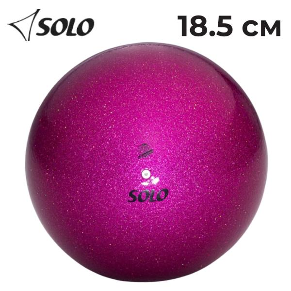 SOLO Gymnastic ball Juicy Fuchsia Rubber (18,5 cm,Rubber,FIG)