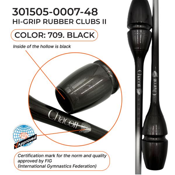 CHACOTT Rubber club Seniors 301505 0007-98 Hi-Grip II (FIG,709.Black 45,5 cm)