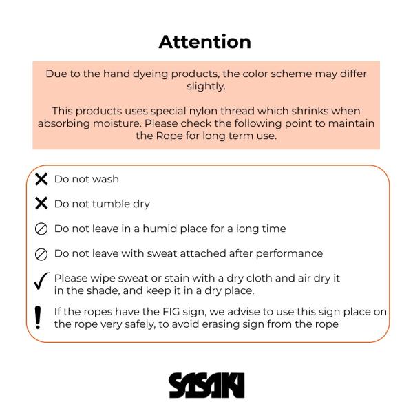 SASAKI Rope 3 m multicolor M-280G FIG