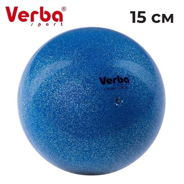 Verba Sport Gymnastic ball Juniors 15 cm glitter (Blue)