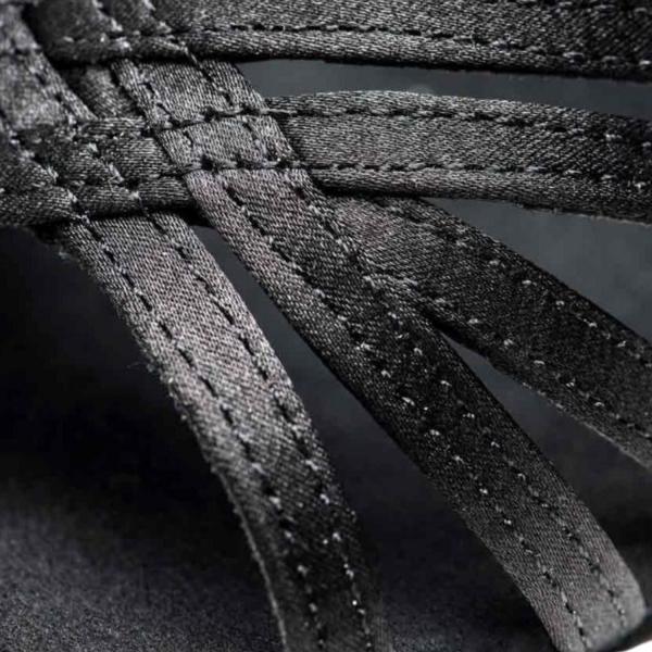Juanita Ladie's Ballroom shoes satin BR31028S (10, Black)