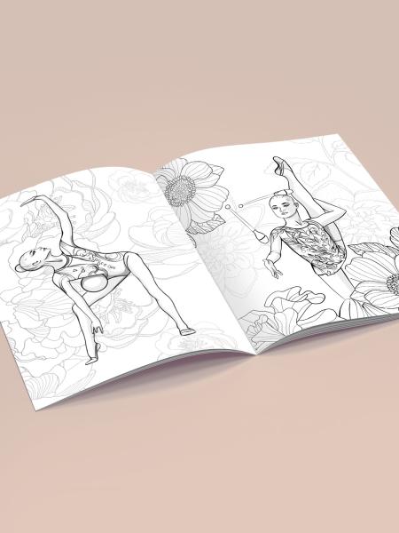 Coloring book Verba (А4, Draw with an artist, Black Swan)