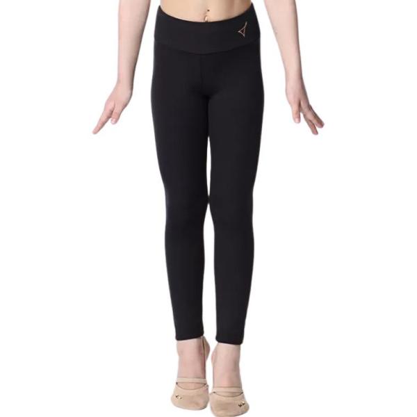 SOLO Wide band ankle length leggings polyester black
