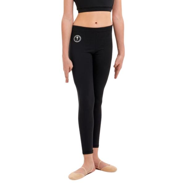 Sports tights for gymnastics for girls (black/pink) B15910V-BF232