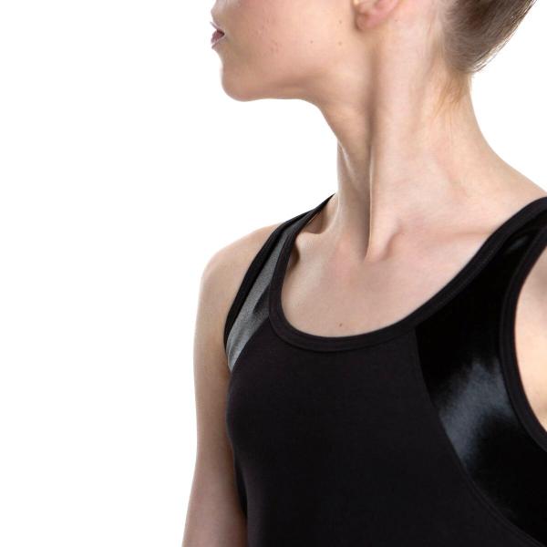 SOLO Cotton tank top «Total Black»