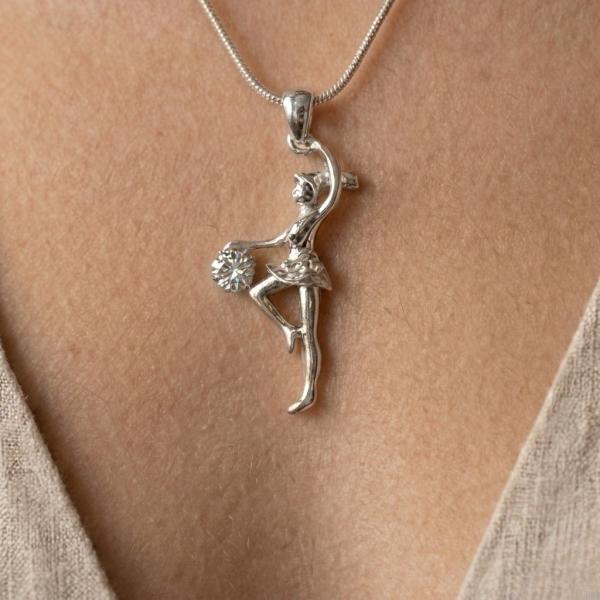Gymnast with a ball chain (Silver)
