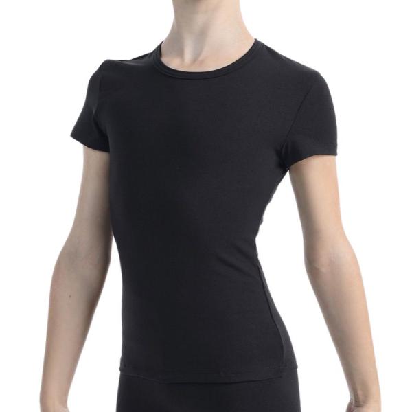 SOLO Slim fit scoop neck T-shirt cotton black