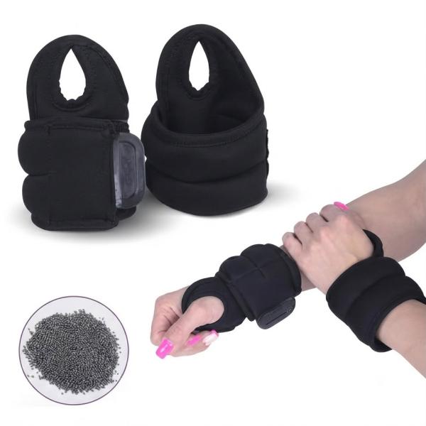 Indigo Arm weights with a finger loop 2*0.3 kg SM-437 (0,3 kg, Black, Neoprene)