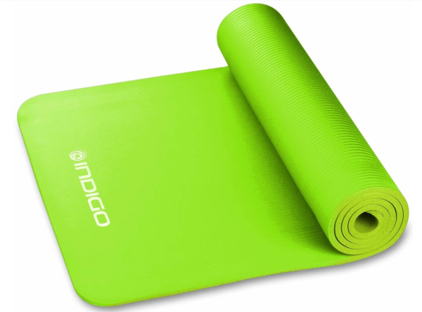 INDIGO Yoga and fitness mat 173*61*1 cm  IN104 (Green)