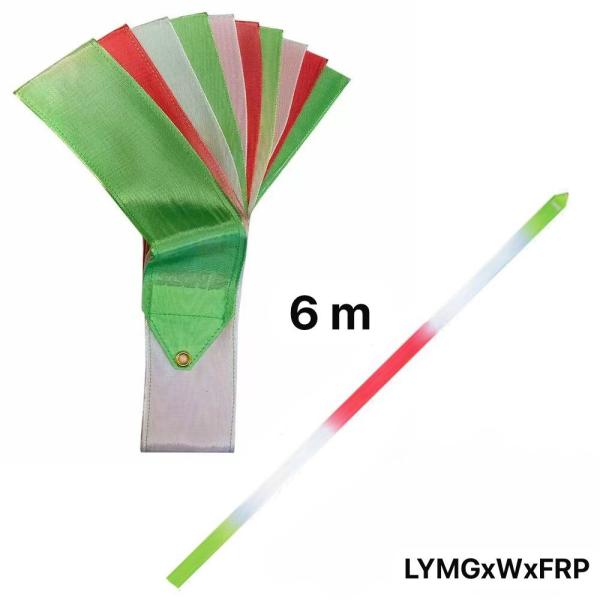 SASAKI Gymnastic ribbon 6 m M-71HG (FIG, LYMGxWxFRP, Viscose)