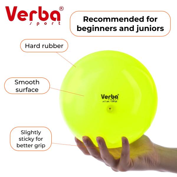 Verba Sport Gymnastic ball Juniors 17 cm monochrom (Lemon)